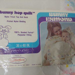 Bunny Esmond vintage baby blanket NEW 36 x 48 "